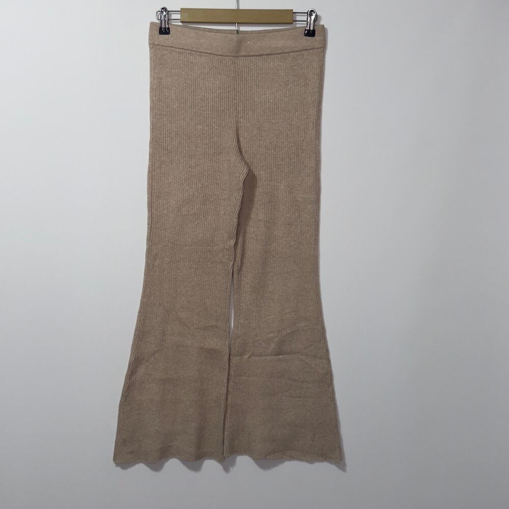 Garage wide leg tan pants women's size medium